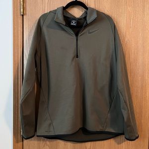 Green Nike Dri-Fit Quarter Zip Up Sweatshirt